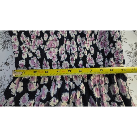 Abercrombie & Fitch Midi Dress Y2K Milkmaid Floral Cottagecore Fairycore Vacay - Picture 7 of 10